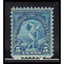 719 5c Discuss Thrower Barely Clears MNH O3325
