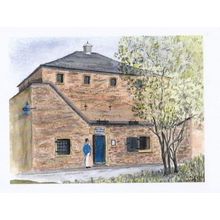 Ripon Prison & Guard Watercolour Painting Rare Postcard