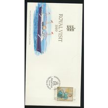 Guernsey Stamp Scott #410, Unused, Royal Visit 1989 First Day Cover (FDC)
