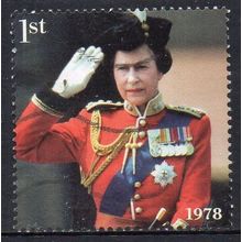 GB 2022 Platinum Jubilee of QEII - Queen Elizabeth in 1978 1st Used
