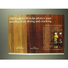 1984 Old English Oil Ad - Protect Your Paneling