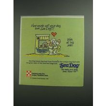 1984 Purina Sea Dog Brand Dog Food Ad - Dog Love