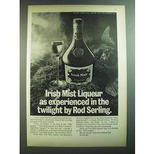 1969 Irish Mist Liqueur Ad - as experienced in the twilight by Rod Serling