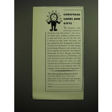 1970 The Metropolitan Museum of Art Advertisement - Christmas Cards and Gifts