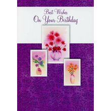 Best Wishes On Your Birthday - General Birthday Greeting Card - 01235