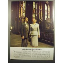 1952 British Travel Association Ad - photo by Toni Frissell - Kings