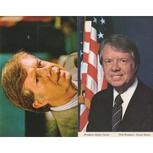 President Jimmy Carter 2x Vintage Postcard s