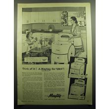 1949 Maytag Chieftain, Commander and Master Washing Machines Advertisement