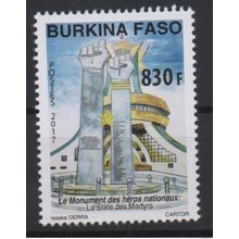 Burkina Faso 2017 Mi. ? le Monument des Héros Nationaux la Stèle des Martyrs **