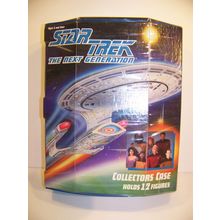 STAR TREK THE NEXT GENERATION COLLECTORS CASE W/ 28 FIGURES 14 CARDS ACCESSORIES