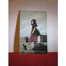 'A FAIR LOOK-OUT' unused antique postcard by Shurey's =