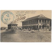 MARINE FRANCE SERVICE CACHET ON SENEGAL POSTCARD CIRCA 1916 MY REF 1