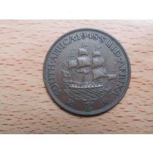 South Africa 1948 1d Penny Coin