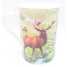 Highland Stag Mug Fine China Mug 10 CM Ceramic Dishwasher & Microwave Safe Gift