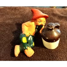 Old Vintage Hillbilly & Jug Salt & Pepper Shakers Marked Japan 1950/60s