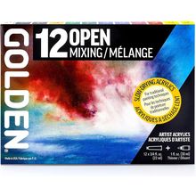 OPEN Slow-Drying Acrylics by GOLDEN, Mixing Set, Professional Acrylic Paint