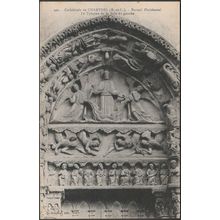Le Tympan de la Baie de Gauche, Cathédrale de Chartres, c.1910 - Foucault CPA