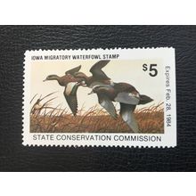 ICOLLECTZONE US Iowa 1983 #12 Duck Stamp XF NH