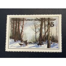 ICOLLECTZONE 1980 Wild Turkey Federation Stamp VF NH