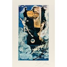 Salvador Dali (1904-1989). Lyle Stuart Tarot Suite of 6, 1978 card 2 Poster Canv