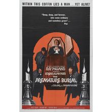 Premature Burial 02 Poster Canvas Movie Film Print A0 A1 A2 A3 A4 A5 A6 Art Wall