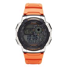 Casio Men's '10-Year Battery' Quartz Resin Casual Watch, Color Orange (Model:...