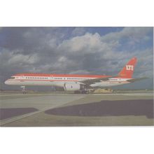 LTE Boeing B757 255 Civil Aircraft Postcard (QA289)