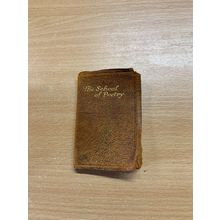 RARE* c1920s ALICE MEYNELL "THE SCHOOL OF POETRY" MINIATURE LEATHER BOOK (LL)