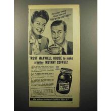 1947 Maxwell House Instant Coffee Ad - Trust