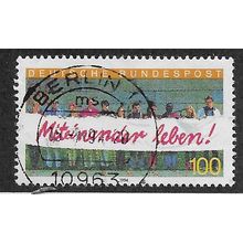 GER 1994 100pf 'INTEGRATION - LIVING TOGETHER' FINE USED (EBID54-553)