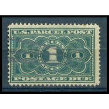 Used JQ1 1c Parcel Post Barely Clears WA1620