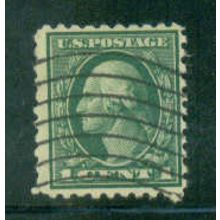 Used 424 1c George Washington Just Clears A09211