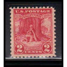 645 2c Valley Forge Barely Clears MNH O1307