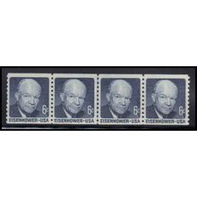 1401 6c Dwight Eisenhower Fine MNH CL S/4 KA9070