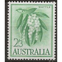 Australia 1964 SG324a 2/3d Yellow-Green Mounted Mint . .. .