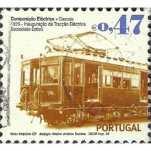 PORTUGAL, RAIL, Electric tram 1926, brown 2008, 0.47