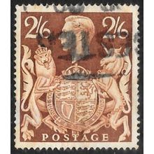 1939 King George VI - 2/6 Brown Used C5
