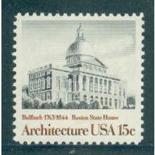 1781 15c Boston State House Fine MNH MA0741