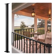 Cable Rail Post Level Deck Stair Post 36 x 1.5 x 1.5" Cable Handrail Post St...