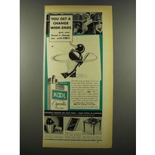 1939 Kool Cigarettes Ad - You Get a Change