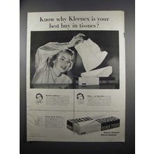 1951 Kleenex Tissues Ad - Your Best Buy in Tissues