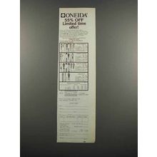 1983 Oneida Silverware Ad - Limited Time Offer