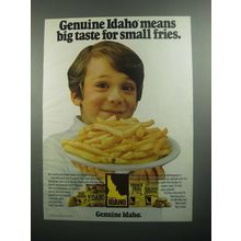 1984 Idaho Potato Commission Ad - Small Fries