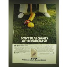1990 Hoechst Roussel Acclaim 1EC Herbicide Ad - DonÕt play games with Crabgrass