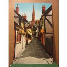 CHURCH LANE, LEDBURY, HEREFORDSHIRE, unused postcard Colourmaster =