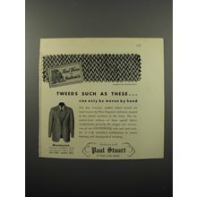 1950 Paul Stuart Southwick Suits and Sport Jackets Ad - Tweeds such as these