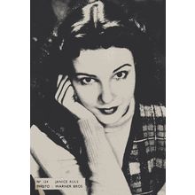 Janice Rule Belgium 1950s Postcard Size Film Actress Card