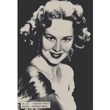 Virginia Mayo Belgium 1950s Postcard Size Film Actress Card