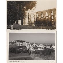 Portugal Lado Sueste Aqueduto Da Amoreira 2x Real Photo Postcard s