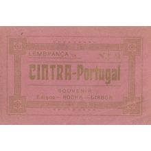 Lembranca Cintra Portugal Antique Folding 10x Postcard Book
